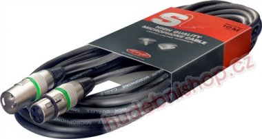 STAGG SMC10 GR, Mikrofonn kabel s kovovmi konektory 10m