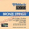 Struny D'Addario 80/20 Bronze 012-053