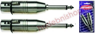 STAGG AC-XFPMH Redukce samice XLR - samec jack 1/4", 2 ks