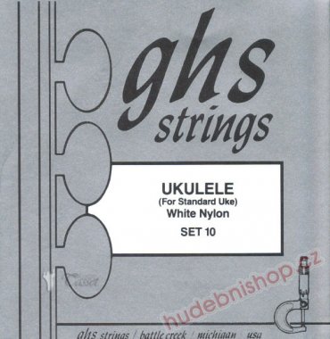 GHS SET 10 White Nylon Ukulele